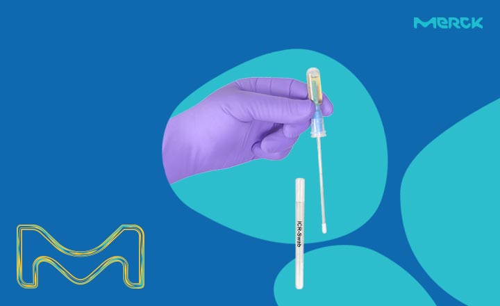Merck Gamma irradiated ICR swabs minimize the risk of secondary contamination due to handling