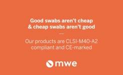 Medical Wire and Equipment Swabs are CLSI-M40-A2 compliant and CE marked