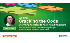 Bio Rad webinar about AOAC and AFNOR validation processes