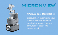 MicronView dual mode robot for cleanroom environmental monitoring