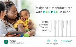Puritan patented flocked swabs manufactured and designed with people in mind