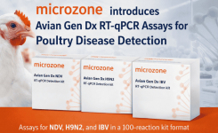 Image showing Microzone Avian Gen Dx RT-qPCR assays for NDV H9N2 and IBV