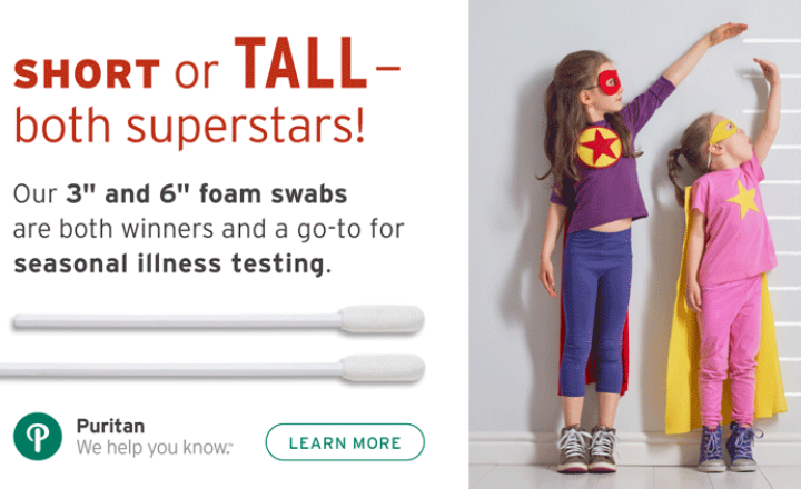 Puritan<sup>&reg;</sup>&nbsp;Sterile Foam Swabs - Short or Long - Essential Testing Supplies